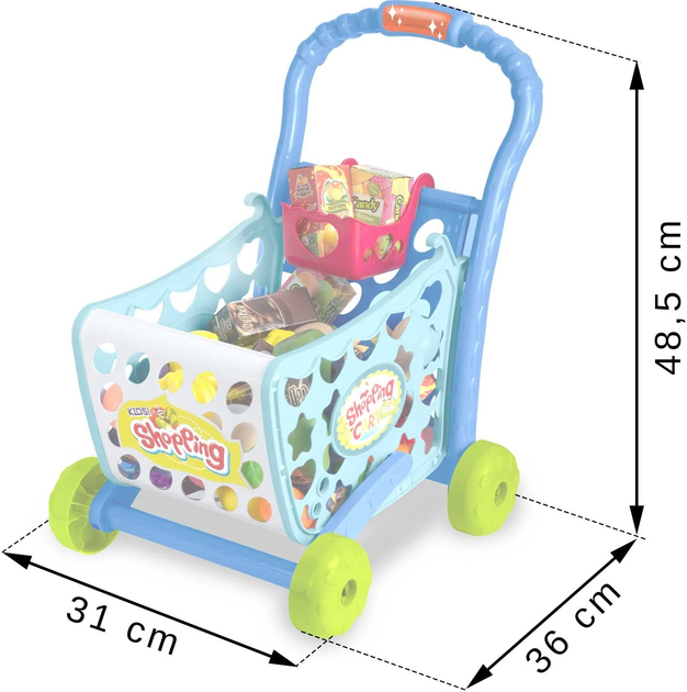 Візок для покупок Ricokids 773400 Синій (5903890613181) - зображення 7