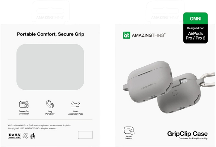 Etui AMAZINGthing Omni Case do AirPods Pro 2 Grey (4896238001645) - obraz 4