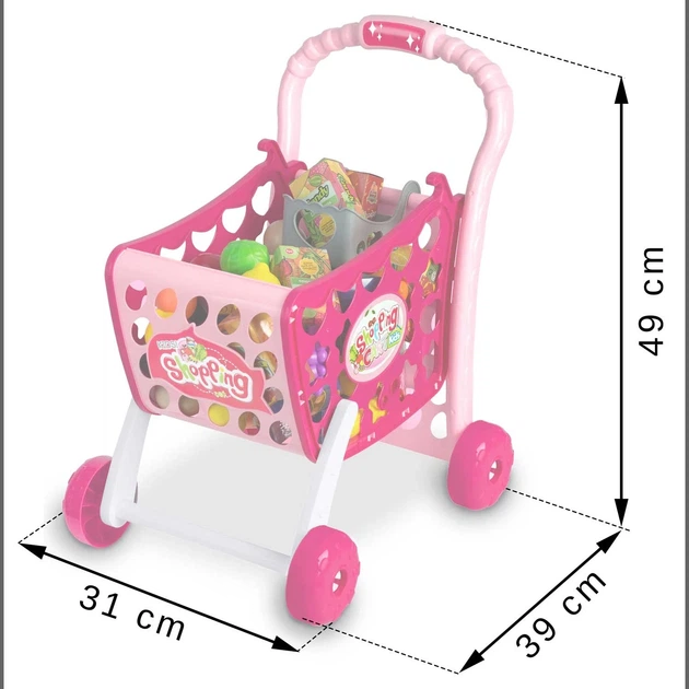 Візок для покупок Ricokids 773400 Рожевий (5903890613198) - зображення 7