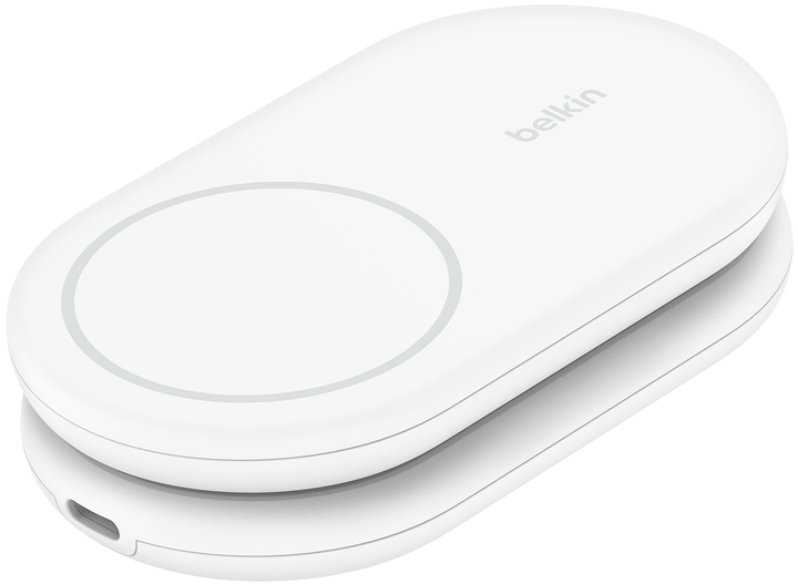 Ładowarka indukcyjna Belkin BoostCharge Magnetic 2w1 Qi2 15W White (WIZ028VFWH) - obraz 5