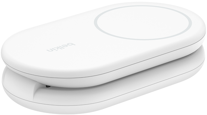 Ładowarka indukcyjna Belkin BoostCharge Magnetic 2w1 Qi2 15W White (WIZ028VFWH) - obraz 6