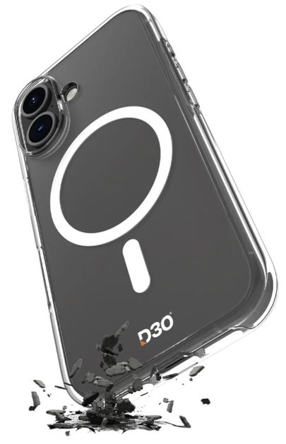 Панель Puro Impact Clear D3O MagSafe для Apple iPhone 16 Plus Transparent (8018417485060) - зображення 2