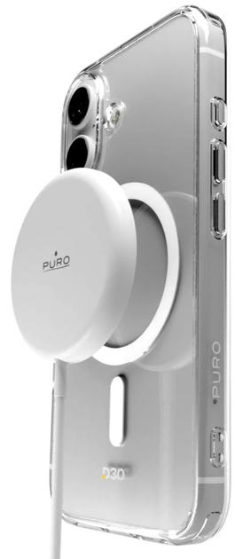 Etui Puro Impact Clear D3O MagSafe do Apple iPhone 16 Transparent (8018417485053) - obraz 1