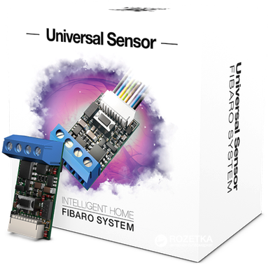 Розумне реле FIBARO Universal Binary Sensor Z-Wave Чорний (FGBS-001) - зображення 5