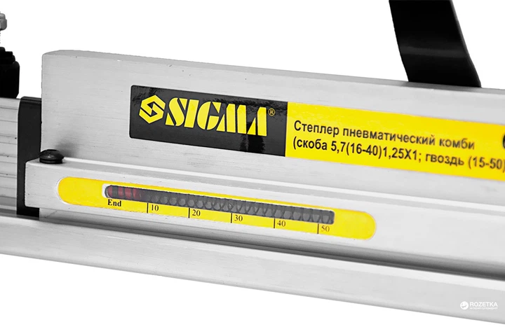 Степлер пневматичний комбінований Sigma 5.7 x 16-40 мм (6713311) - зображення 7