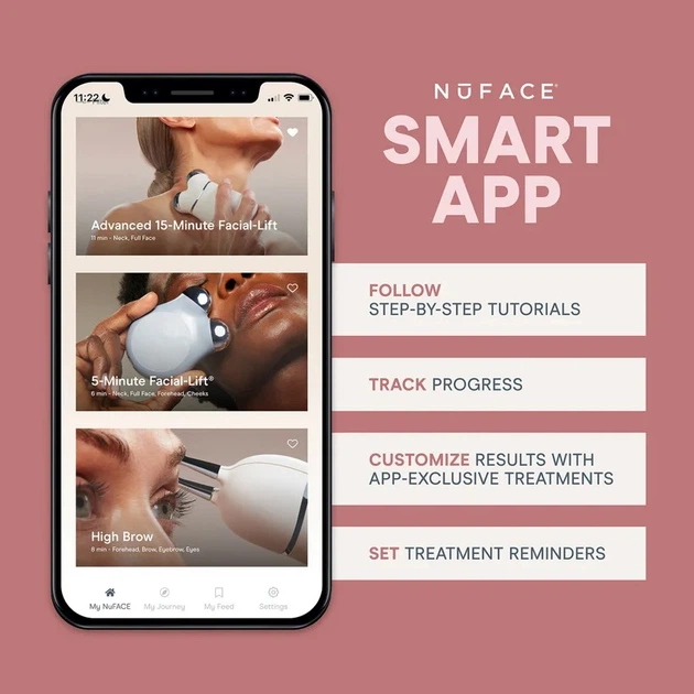 Набор для микротоковой терапии NuFace Mini+ Starter Kit - Midnight