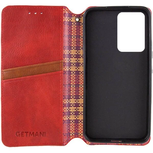 Чохол GETMAN Rhombus Wallet для Xiaomi Redmi A5 (European Version) - Red - Фото 3 Чохол GETMAN Rhombus Wallet для Xiaomi Redmi A5 (European Version) - Red - зображення 3