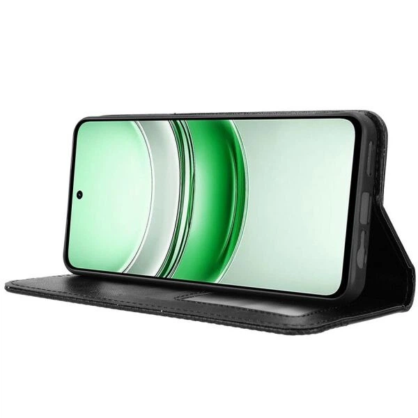 Чохол-книжка Deexe Retro Style для Realme C71 - Black - зображення 2