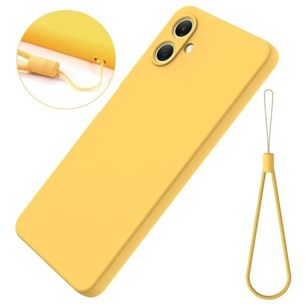 Силиконовый (TPU) чехол Deexe Silicone Case для Samsung Galaxy A07 (A075) - Yellow - изображение 2