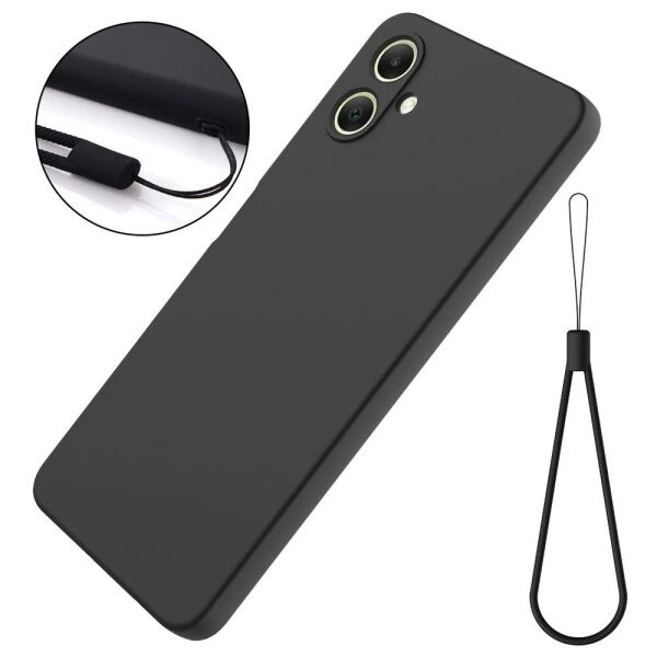 Силиконовый (TPU) чехол Deexe Silicone Case для Samsung Galaxy A07 (A075) - Black - изображение 2