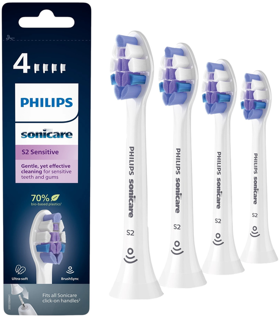 Końcówki sonicznej szczoteczki do zębów Philips S2 Sensitive (HX6068/87) - obraz 1