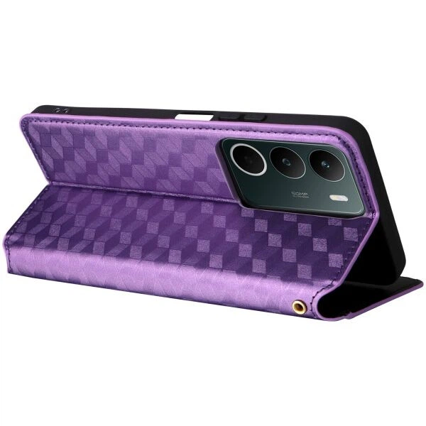 Чохол Deexe Rhombus Book для Realme C71 - Purple - зображення 4