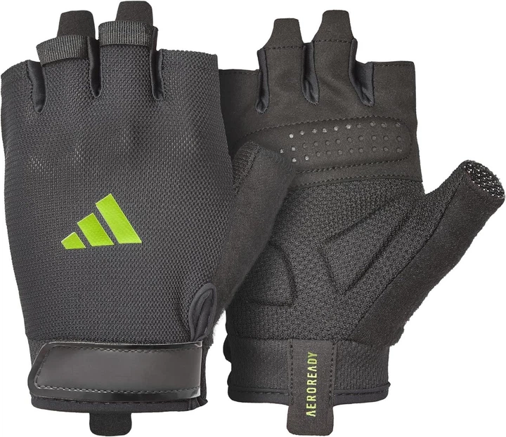 Перчатки для фитнеса Adidas Essential Training Gloves р. M (ADGB-15002GN) Black/Green - изображение 2