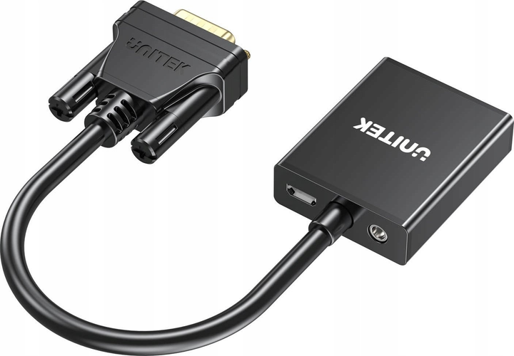Адаптер Unitek VGA to HDMI Adapter (V1112ABK01) - зображення 2