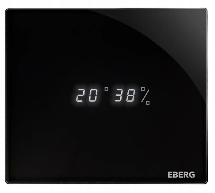Вентилятор для ванной EBERG ENSO 120 датчик влажности из черного стекла + заслонка - изображение 4