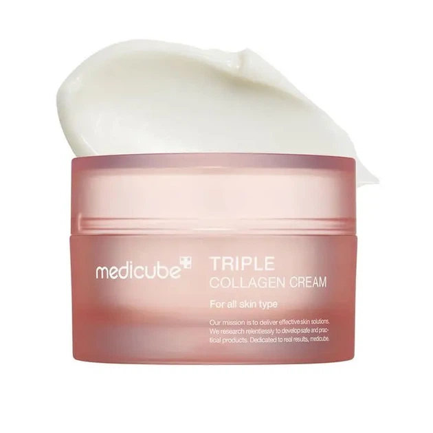 Ультраувлажняющий и укрепляющий коллагеновый крем Medicube Triple Collagen Cream 50 ml - Фото 3 Ультраувлажняющий и укрепляющий коллагеновый крем Medicube Triple Collagen Cream 50 ml - изображение 3