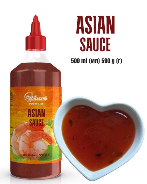 Соус в бутылке Asian Sauce Welvart, бутылка 590г. - Фото 1 Соус в бутылке Asian Sauce Welvart, бутылка 590г. - изображение 1