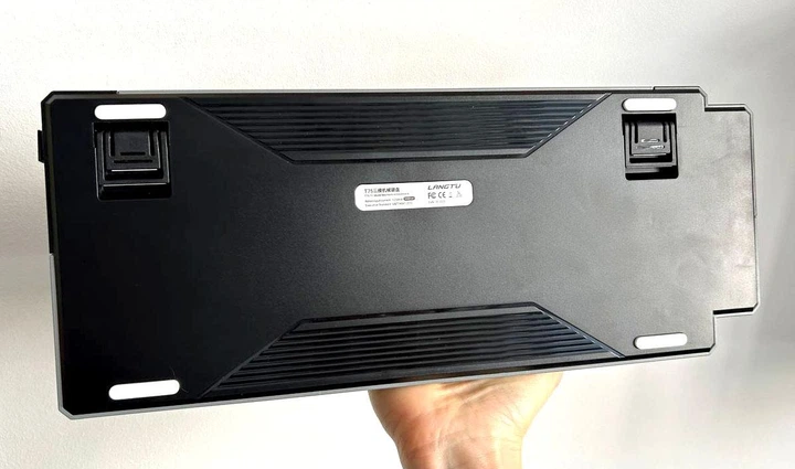Механічна бездротова ігрова клавіатура LANGTU T75 Phantom з перемикачами hotswap, Type-C, Bluetooth, 2,4 ГГц, RGB підсвітка, дисплей, 75 клавіш (розкладка ENG, QWERTY) Чорний - зображення 6