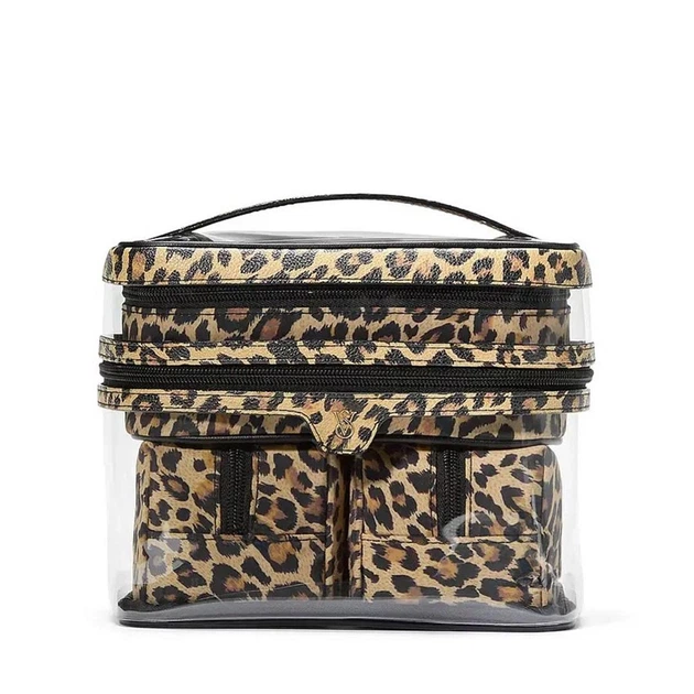 Косметичка 4 в 1 Леопард Victoria's Secret 4-Piece Makeup Bag Print - Фото 1 Косметичка 4 в 1 Леопард Victoria's Secret 4-Piece Makeup Bag Print - изображение 1