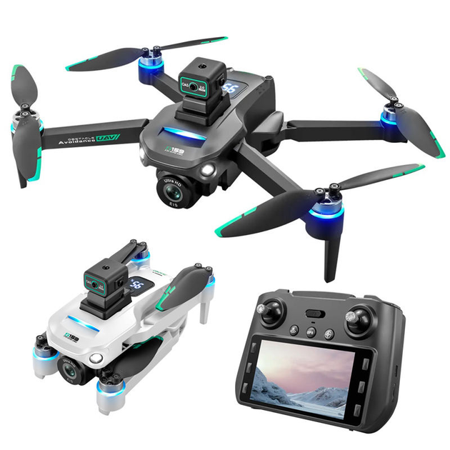 Квадрокоптер S159 дрон с камерой ЖК- экран с 4K, HD ESC, FPV, GPS до 500 м. 20 мин. полета + кейс / 2 аккумулятора - изображение 2