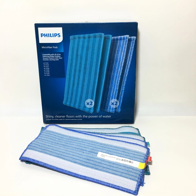 Насадки из микрофибры Philips XV1700/01 для аккумуляторного пылесоса Philips FC64*, FC67*, FC69*, XC81*, XC83*, 883808001020 - изображение 2