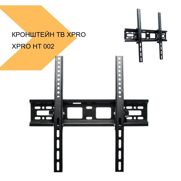 Кронштейн для ТВ XPRO HT 002 32-55 чорний (42886-HT 002_161) - Фото 2 Кронштейн для ТВ XPRO HT 002 32-55 чорний (42886-HT 002_161) - зображення 2