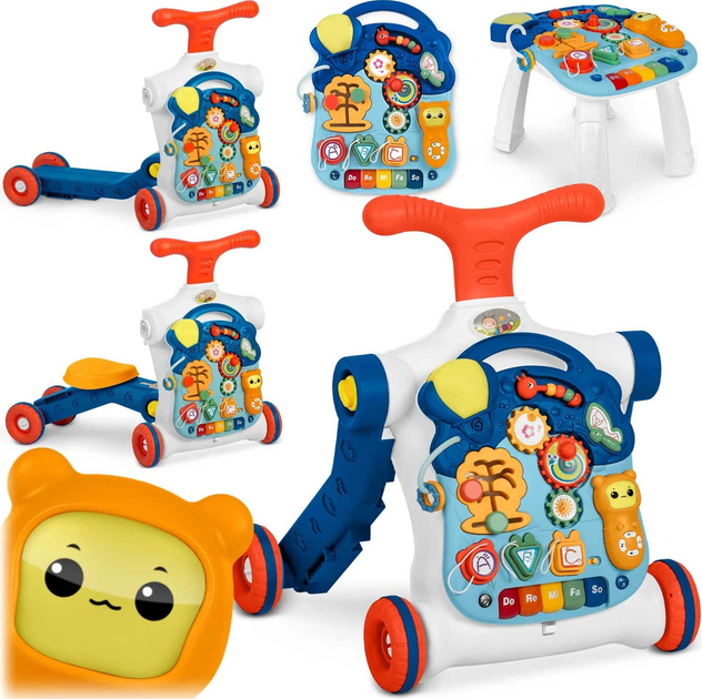 Stolik edukacyjny Ricokids 5 w 1 781900 Niebieski (5903890610289) - obraz 1