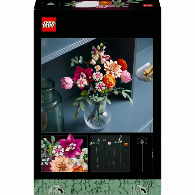 Конструктор LEGO Botanicals Милий рожевий букет квітів (10342) - Фото 3 Конструктор LEGO Botanicals Милий рожевий букет квітів (10342) - изображение 3