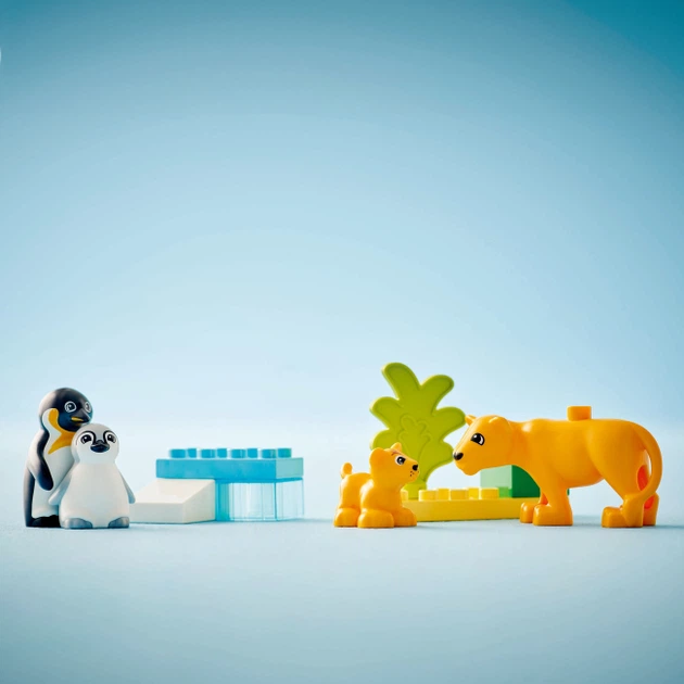Конструктор LEGO Сімейство диких тварин: Пінгвіни та Леві (10442) - Фото 7 Конструктор LEGO Сімейство диких тварин: Пінгвіни та Леві (10442) - зображення 7