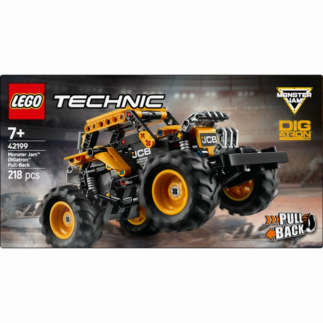 Конструктор дитячий LEGO Monster Jam™ DIGatron™ з інерційним двигуном (42199) - Фото 1 Конструктор дитячий LEGO Monster Jam™ DIGatron™ з інерційним двигуном (42199) - зображення 1