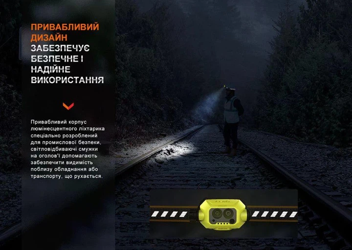 Розумний Індукційний Налобний Ліхтар Fenix WH23R (600 Люмен 100 Метрів - Type-C) - изображение 12