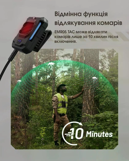 Фумігатор Nitecore EMR05 TAC (USB-C) - Фото 14 Фумігатор Nitecore EMR05 TAC (USB-C) - изображение 14