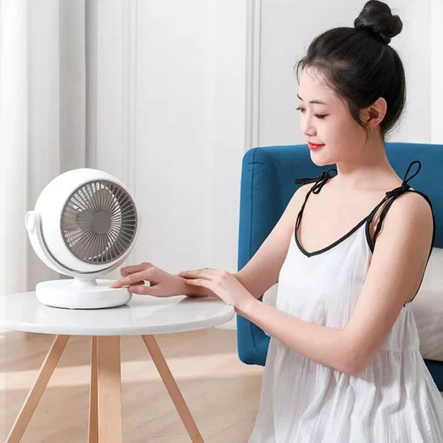 Настільний вентилятор з автоматичним обертанням Xiaoda Desktop Circulation Fan Pro Version 3 швидкості, таймер, Білий (XD-ZMXHS01Pro) - зображення 2
