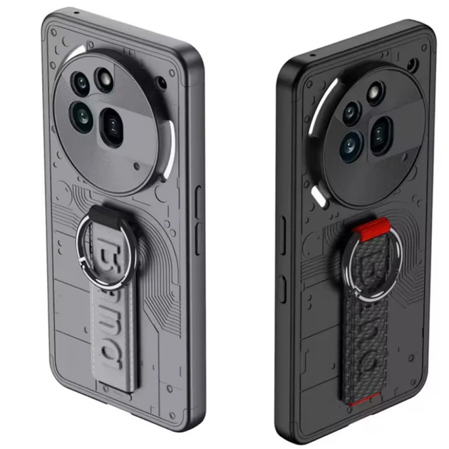 Чохол - накладка Wristband Ring для Nothing Phone (3a) Pro gray dark - Фото 3 Чохол - накладка Wristband Ring для Nothing Phone (3a) Pro gray dark - зображення 3
