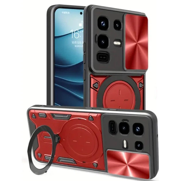 Чехол - накладка Omeve Magnetic Ring для Infinix Note 50 Pro+ red - Фото 1 Чехол - накладка Omeve Magnetic Ring для Infinix Note 50 Pro+ red - изображение 1