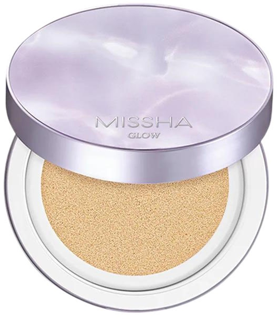 Podkład do twarzy Missha Glow Layering Fit Cushion SPF50+/PA + + + + z efektem rozjaśniającym 17 Ivory 14 g (8809747950058) - obraz 1