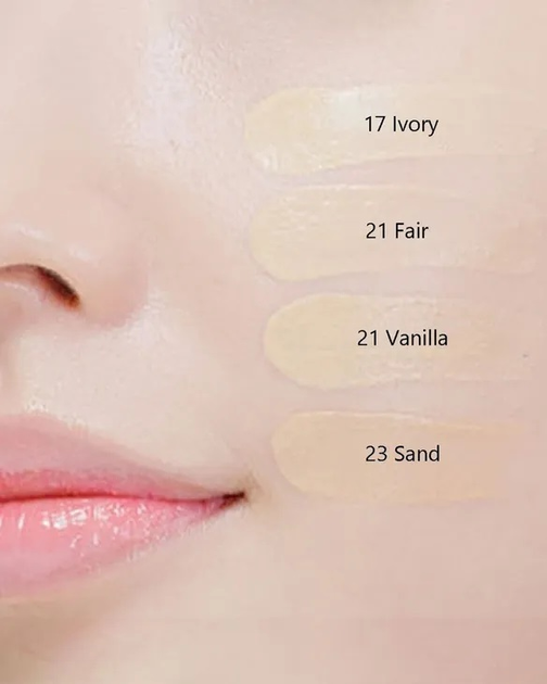 Podkład do twarzy Missha Glow Layering Fit Cushion SPF50+/PA + + + + z efektem rozjaśniającym 17 Ivory 14 g (8809747950058) - obraz 6