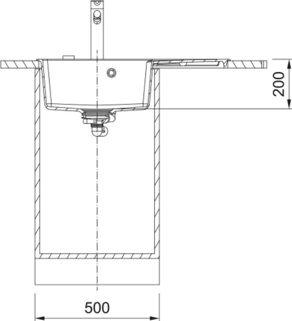 Мийка кухонна Franke Centro 780х500х200мм (114.0630.475) - зображення 3