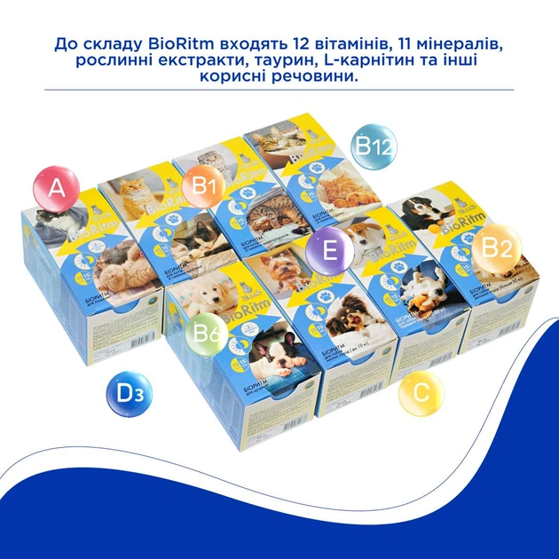 Біоритм (BioRitm) полівітамінний комплекс для котів зі смаком кролика, MODES - зображення 5