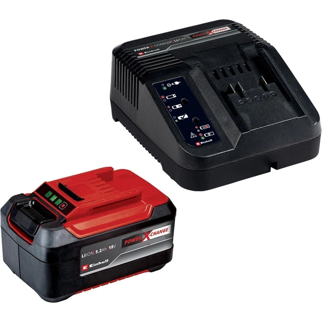 Набір акумулятора та зарядного пристрою Einhell Starter Kit PXC 18В 1х5.2А·год 0.89кг - изображение 2