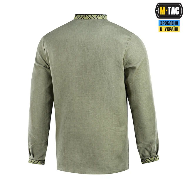 Вишиванка льон олива M-Tac (2XL) 100% 80031001-2XL - изображение 4