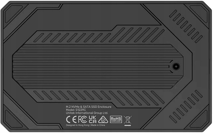 Zewnętrzna kieszeń Unitek M.2 NVMe & SATA SSD Enclosure (S1229CBK01) - obraz 4
