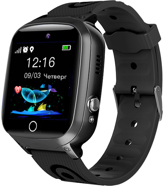 Дитячий телефон-годинник з GPS-трекером GOGPS ME K17 Black (K17BK) (955555906237472) - Уцінка - зображення 2