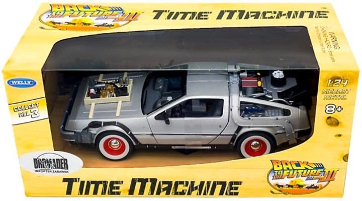 Автомобіль Welly DeLorean Назад в майбутнє III 1:24 130-22444 (4891761124441) (955555911437406) - Уцінка - зображення 1