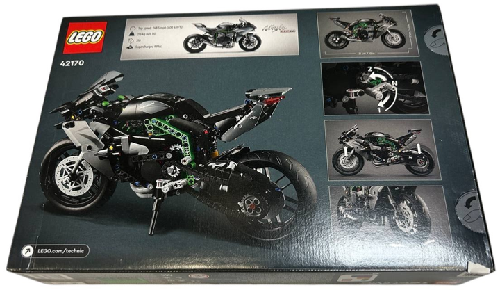 Zestaw klockow Lego Technic Motocykl Kawasaki Ninja H2R 643 elementy (42170) (955555911091526) - Outlet - obraz 3