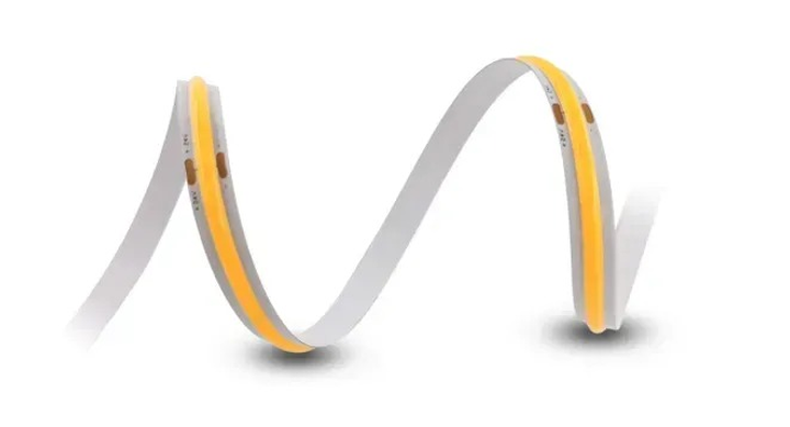 Світлодіодна стрічка MW Lighting Тип COB 5 Вт 320 кристалів/м² CRI >90 24 В 3000K IP20 50 м тепла біла (UQS-COB-5W-WW-24V-50M) - зображення 1