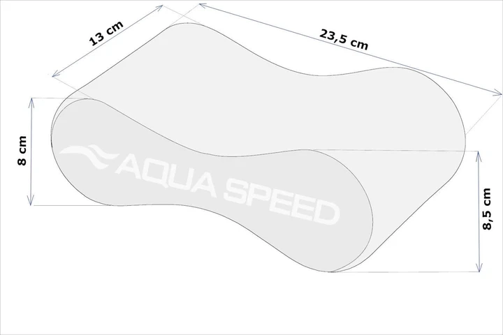 Колобашка для плавання Aqua Speed SWIRL PULLBUOY 23,5х8,5х13 см Синьо-чорний - зображення 2