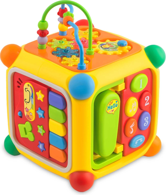 Zabawka edukacyjna Ricokids Kostka 6 w 1 RK-747 (5903890616427) - obraz 5