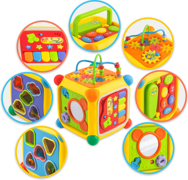 Zabawka edukacyjna Ricokids Kostka 6 w 1 RK-747 (5903890616427) - obraz 9