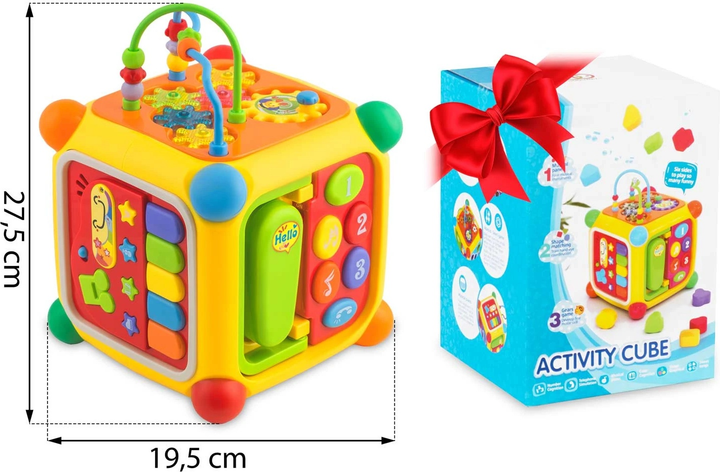 Zabawka edukacyjna Ricokids Kostka 6 w 1 RK-747 (5903890616427) - obraz 11